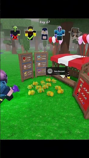 Trolling Alien With Items in 99 Nights in the Forest 😂 #99nightintheforest #roblox