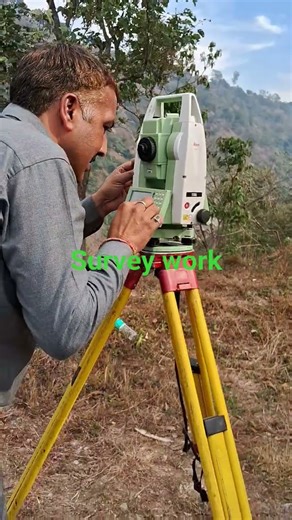 Leica survey instrument ,survey work in hills toughest work