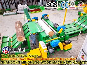 [Hot Item] Plywood Production Line-Heavy-Duty Hydraulic Wood Log Debarking Machine