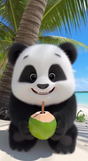 Tiny paws, big adventures! Baby Panda explores Maldives beaches, coral reefs, and sunsets in pure cinematic joy. 🐼✨ #BabyPanda #MaldivesAdventure #WorldTour #familyfun | ＰＩＮＫ ＭＡＮ