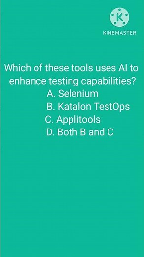 Which of these tools uses AI to enhance testing capabilities?A. SeleniumB. Katalon TestOpsC. Applit