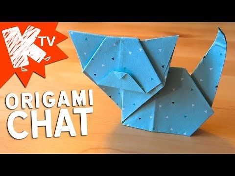 Origami Chat Facile - origami cat