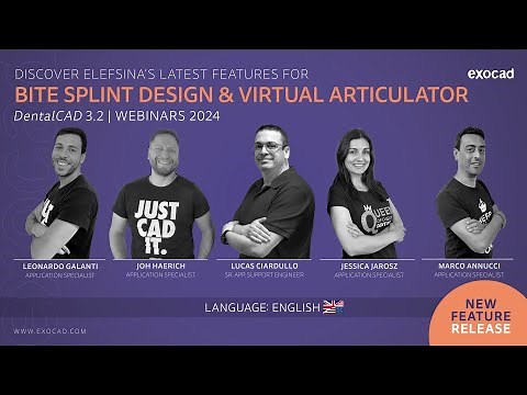 exocad DentalCAD 2024 WEBINAR - Discover 3.2 features for bite splint design & virtual articulator