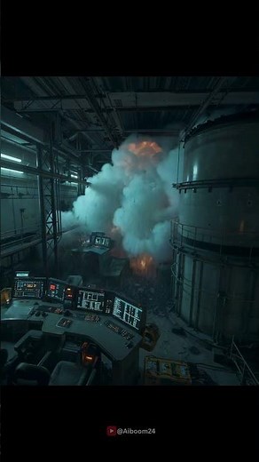 🚨 CCTV: Inside Nuclear Plant Explosion — Captured Seconds Before Impact #explosion #military