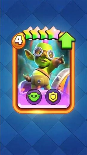 4 ⭐ star goblin machine too op #clashroyale #합체전술