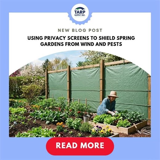 Using Privacy Screens to Shield Spring Gardens from Wind and Pests