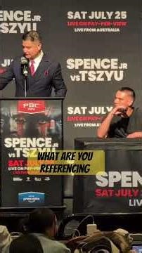 Erroll Spence & Tim Tszyu Trade disrespectful words in the press conference must see 🥊