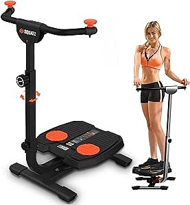 Amazon.com: SQUATZ Twist and Shape Foldable Ab Exercise Machine, Double Pully Design Anti-Skid Handle Spin Plates, Targets Lower Body, Stomach, Gut, Glutes, Buttocks, HIPS, Waist, Thighs & More : Sports & Outdoors