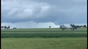Wow! ☁️ This funnel cloud was spotted at Kaniva near Victoria's border with South Australia on Wednesday. Parts of Victoria have received heavy rain overnight. The Otways experienced "one in 20-year" rainfall as a weather system shifted across the state. At Mount Cowley, near Lorne, 117 millimetres of rain fell in 24 hours, with most of it falling overnight. Bureau of Meteorology forecaster Christie Johnson said a low pressure system that moved across into New South Wales yesterday was gradually