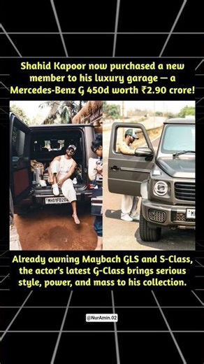Shahid Kapoor's NEW ₹2.9 Crore Beast! 😱🔥 #Shorts #nuramin02