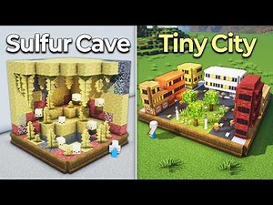 ⛏️ Minecraft :: 5+ NEW Mini Biome Build Hacks for 26.2 🌳🥰 [마인크래프트 5가지 새로운 미니어처 지형 만들기 건축강좌]