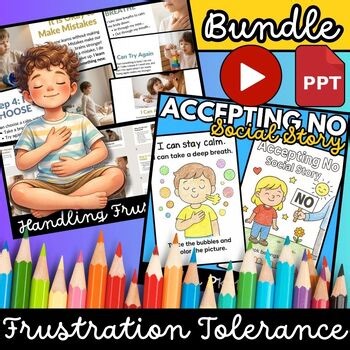 Frustration Tolerance Bundle | Handling Frustration Toolbox, Accepting No K-3