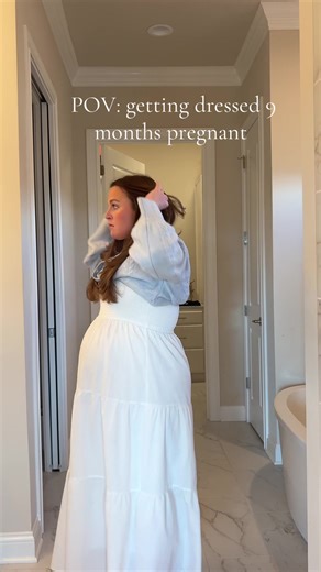 Dressing Up at 9 Months Pregnant in Winter