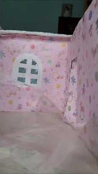 Creating a Barbie Dollhouse from a Cardboard Box | DIY Mini Doll Home