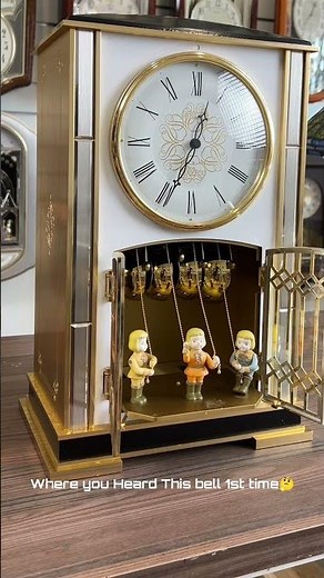 200 year old clock chime bell sound #shortvideo #fnaf #bell #oldclocks