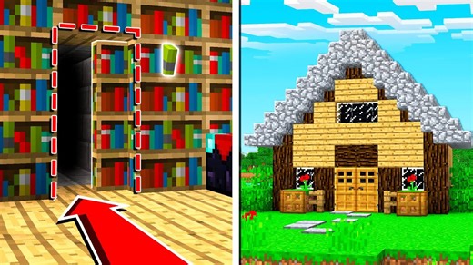 Minecraft: How to Build A SUPER Secret Base Tutorial - (Hidden House)