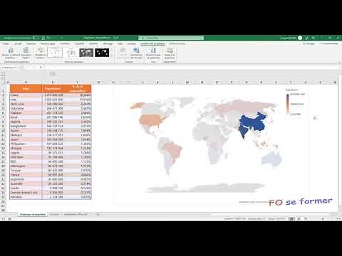 Excel 2019 & 365 : Carte Choroplèthe