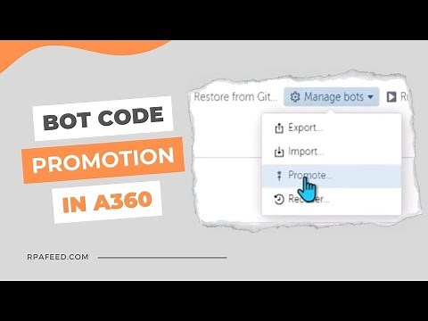 Bot Code Promotion in A360 using Promote Bot Feature | DEV to QA