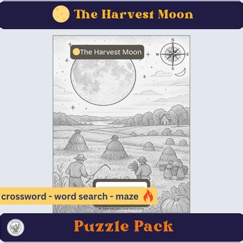 The Harvest Moon Puzzle Pack (Grades 4–7), Reading, Vocabulary & Puzzles