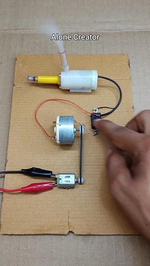 How to create fog producer machine using DC Motor | #shorts #dcmotor