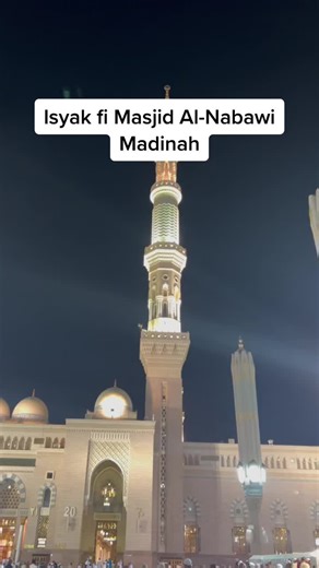 Azan Isyak Masjid Al Nabawi Madinah #madinah #nabawi #masjidnabawi #haram #haramain #alharam #hajj2022 #hajj1443 #malaysia #selangor #putrajaya