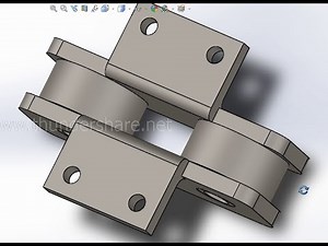 Assembly of Roller Chain Conveyor link by using Solidworks mate features.