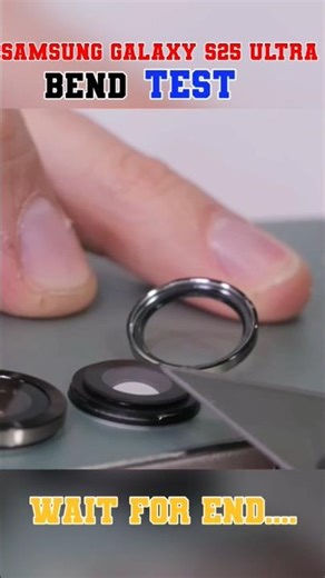Ultimate ! bend test samsung galaxy S25 Ultra wait for end