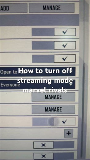 How to turn off streaming mode marvel rivals