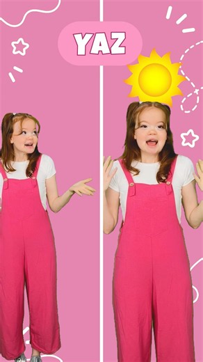 Eş Sesli Kelimeleri Öğren: Gül/Yüz/Yaz 🌹😄☀️#apprendre #kidsvideo