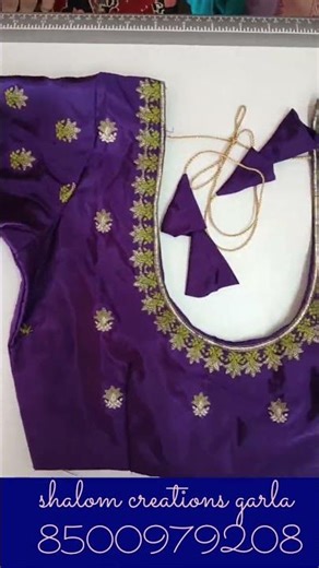 #simple computer #embroidery #work //wedding blouse//blouse motivation video audio new models