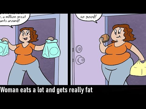 Woman eats a lot and gets really fat (Comic Dub)