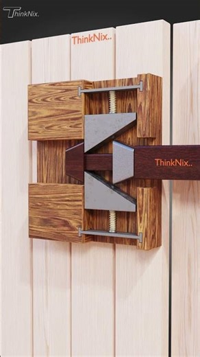 😱🔒 DIY Wooden Latch Mechanism | Push to Lock Push to Unlock #lock #mechanism #wood #locking