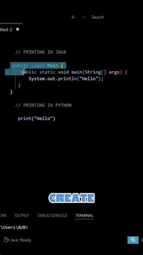 PYTHON VS JAVA🤯 #coding #computerscience #python #java