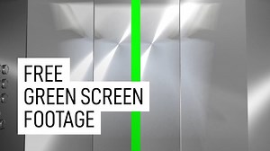 Modern Elevator to Green Screen