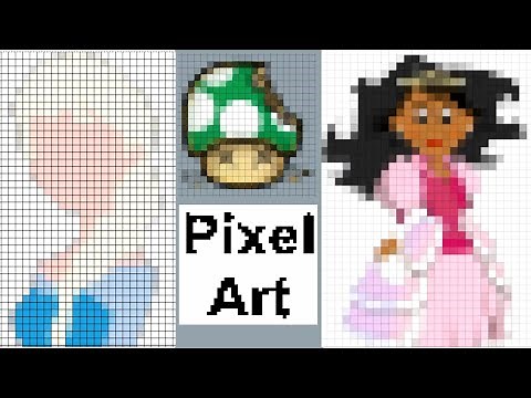 transformer une illustration en Pixel Art avec le filtre grid cartesian de G'MIC dans GIMP