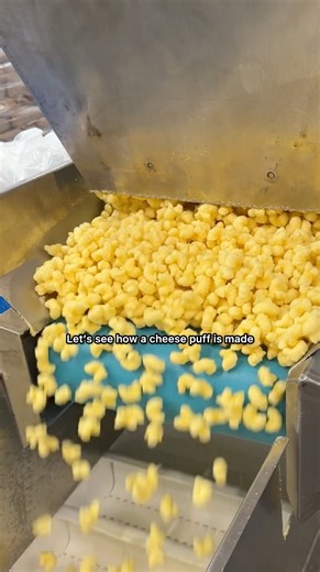 This is how a cheese puff is made