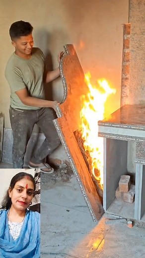 Fire hai bhai sahab fire 🔥 #fireworks #kitchantools #kitchanhacks #viralpost2025シ #trendingreel #follow | Minakshi Soni
