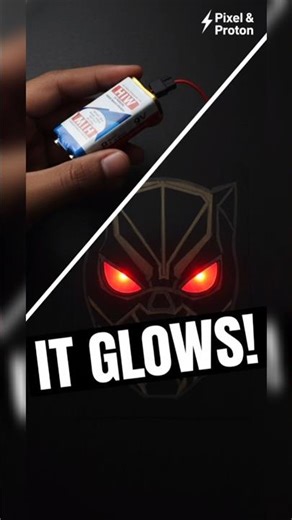 Turning a Paper Mask into REAL Black Panther Tech! 🐾⚡"⚡#shorts