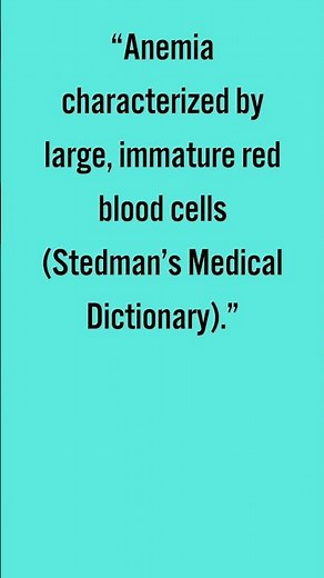 Megaloblastic Anemia