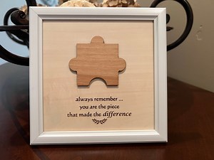 Difference Maker, You Are the Piece That Made the Difference, Mentor Gift, Retirement Present, Coworker Farewell Gift - Etsy
