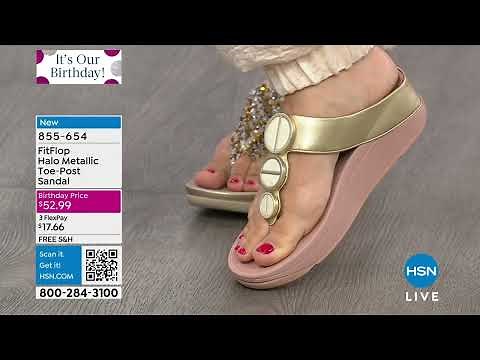 FitFlop Halo Metallic ToePost Sandal