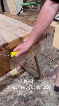 Australian Hardwood Bar Final Stage: Oiling with Fiddes Hard Wax Oil