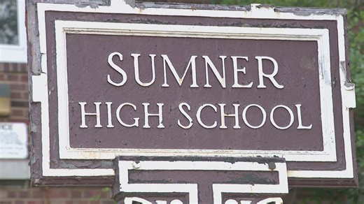 Charles Berry Jr. stopped by Sumner High School, where his father's music career began. He gave students 250 tickets to this weekend's Chuck Berry tribute concerts. | KSDK News