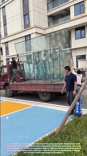 Fast Glass Unloading Method 🤖 #FastGlassUnload #Worker #Process