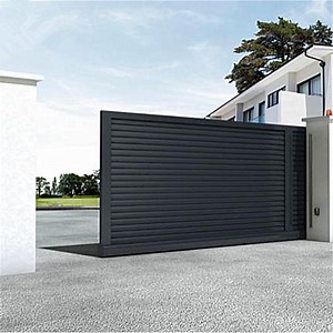 [Hot Item] Decorative Slat Gate Aluminum Motorized Gate