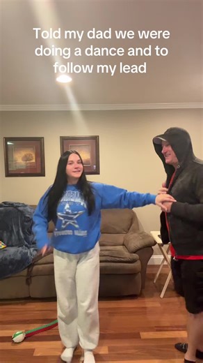 My dad the dance dad was so excited to make a TikTok dance he tried his best… wait til the end