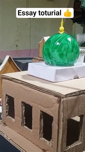 How to Make a Beautiful Cardboard Mosque Model | Step-by-Step Tutorial