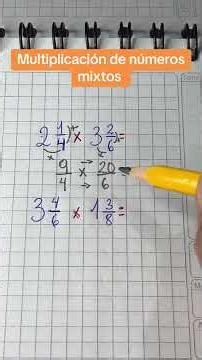 Multiplication of mixed numbers #mathematics #maths #professorjeffer