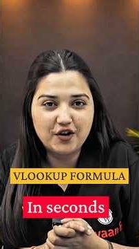📊 VLOOKUP Formula in Excel | Learn Excel in Minutes #vlookup #googlesheetstutorial #googlesheets