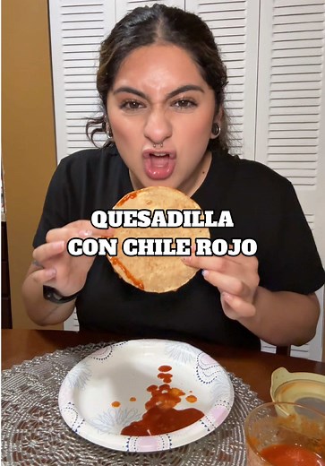 Cheese Quesadilla with Red Chile: A Spicy Delight